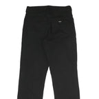CARHARTT Mens Black Cotton Blend Woven Straight Trousers Relaxed Fit W30 L32