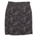 PETER HAHN Womens Purple Floral Print Straight Knee Length Woven Skirt M Elegant