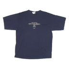 LEE Mens Navy Blue Pittsburgh Panther Graphic T-Shirt XL Short Sleeve Crew Neck