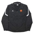ADIDAS Mens Black & White McNally Athletics Track Jacket L Polyester Blend Zip
