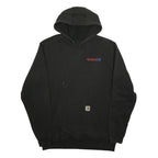 CARHARTT Mens Black WECO Hoodie L Cotton Blend Workwear Casual Pullover