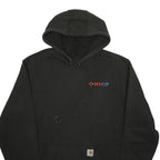 CARHARTT Mens Black WECO Hoodie L Cotton Blend Workwear Casual Pullover