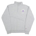 CHAMPION Mens Grey Cal Lutheran Alumni Half Zip M Cotton Blend Sweatshirt