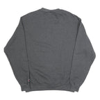 CHAMPION Mens Grey L Crew Neck Cotton Blend Pullover Sweatshirt Classic Comfort