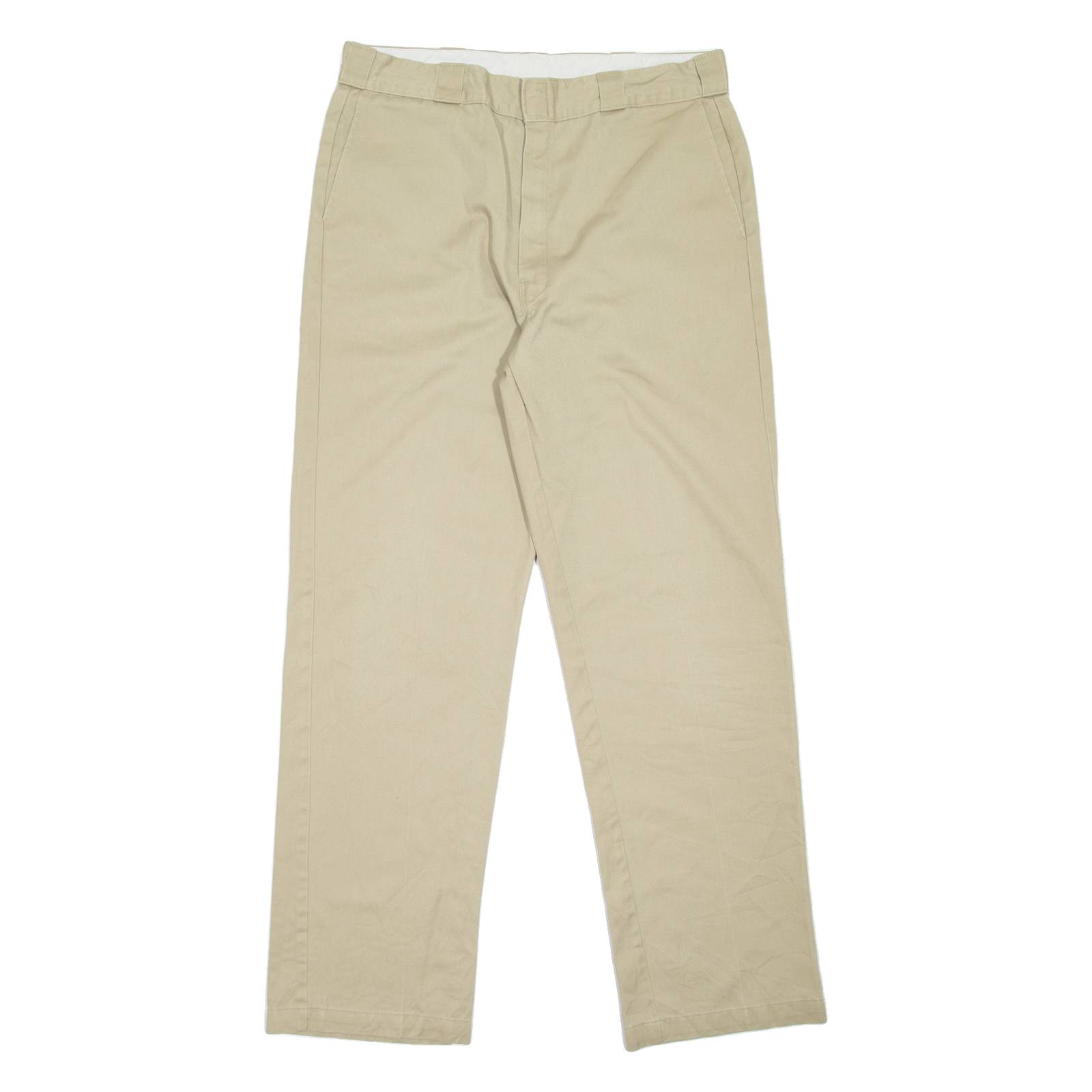DICKIES Workwear Mens Trousers Beige Regular Straight W35 L33