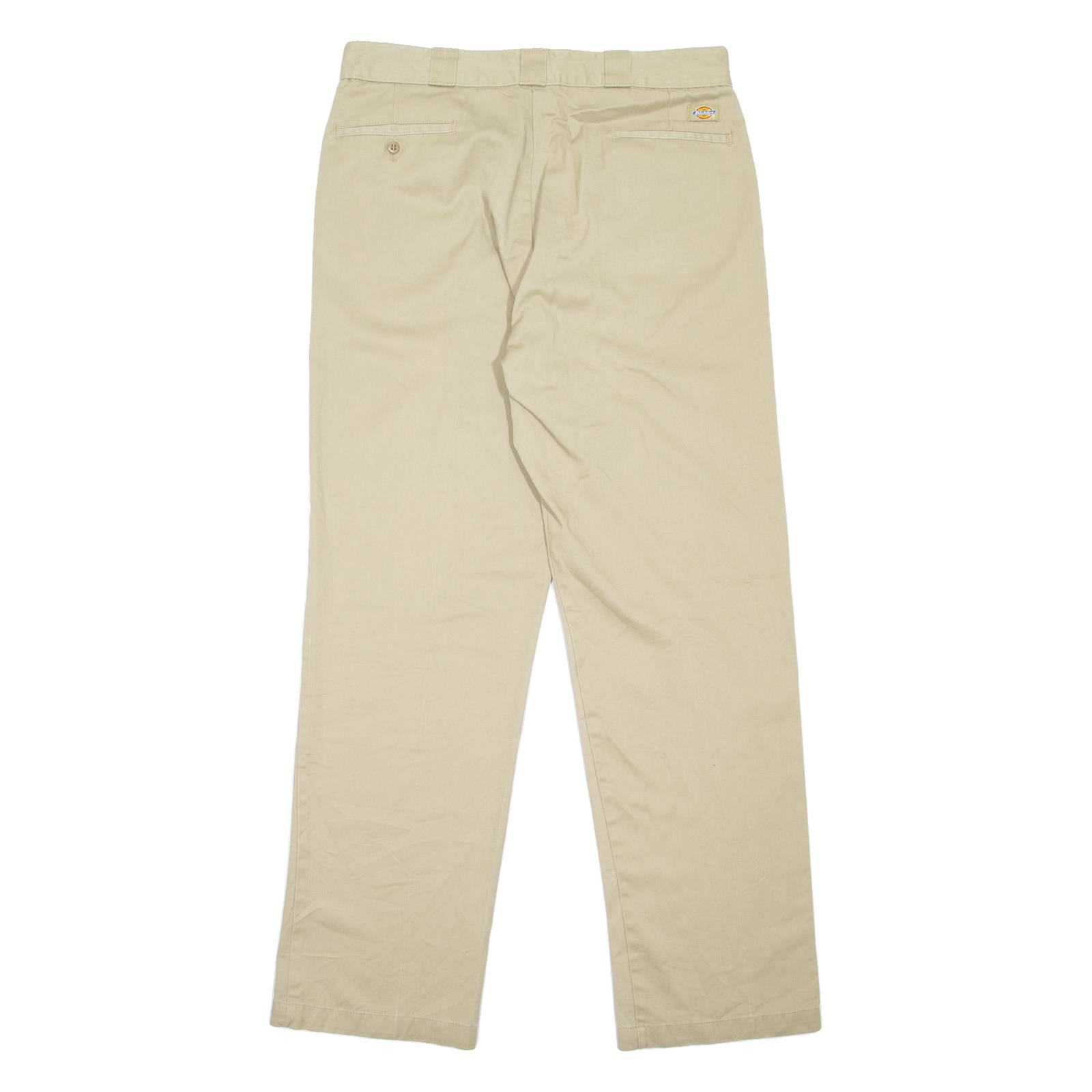 DICKIES Workwear Mens Trousers Beige Regular Straight W35 L33