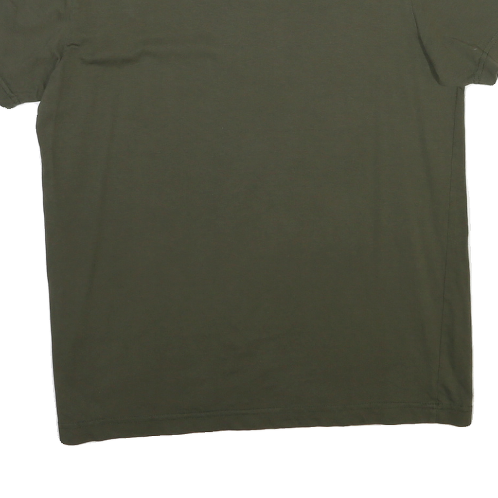 PUMA Womens Green Graphic T-Shirt L Short Sleeve Crew Neck Cotton Blend