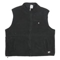 THE NORTH FACE Womens Black Fleece Vest 2XL Polyester Zip Closure Casual Outdoor