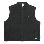 THE NORTH FACE Womens Black Fleece Vest 2XL Polyester Zip Closure Casual Outdoor