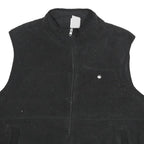 THE NORTH FACE Womens Black Fleece Vest 2XL Polyester Zip Closure Casual Outdoor