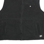 THE NORTH FACE Womens Black Fleece Vest 2XL Polyester Zip Closure Casual Outdoor