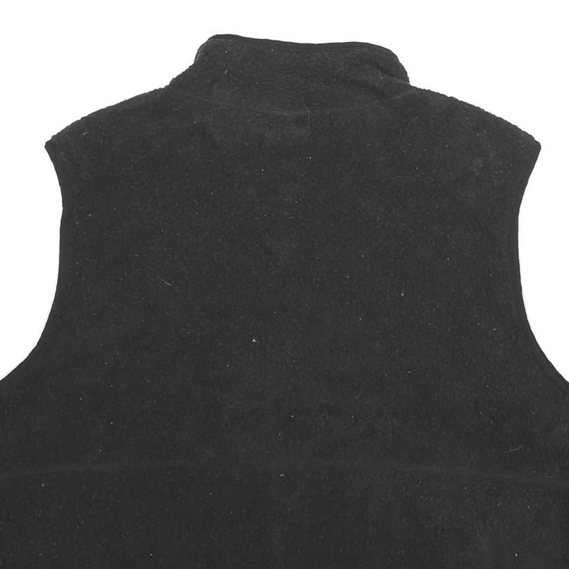 THE NORTH FACE Womens Black Fleece Vest 2XL Polyester Zip Closure Casual Outdoor