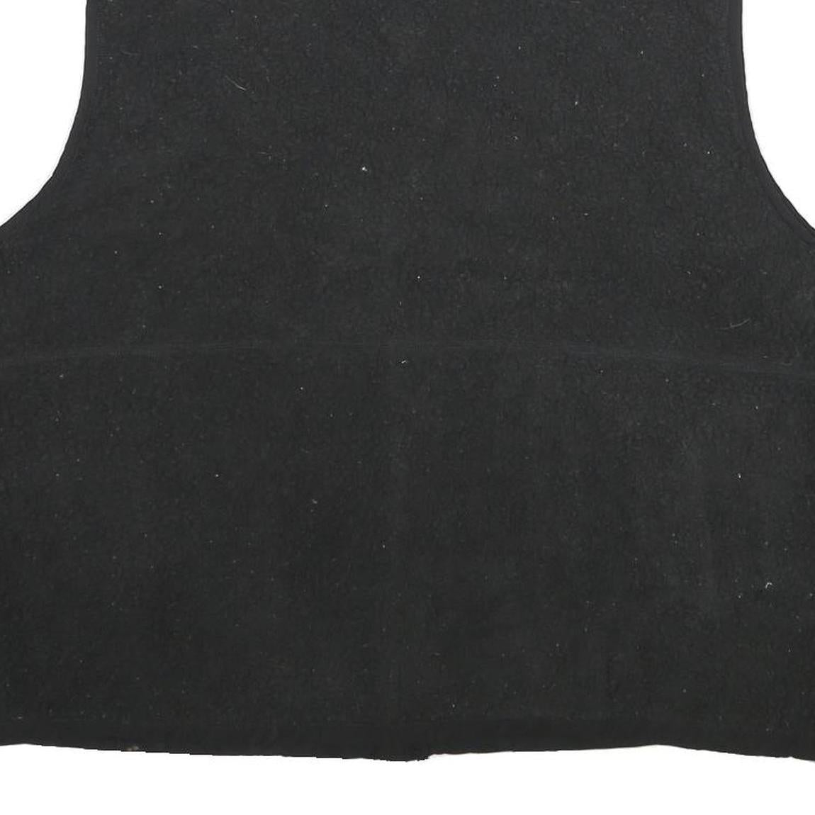 THE NORTH FACE Womens Black Fleece Vest 2XL Polyester Zip Closure Casual Outdoor