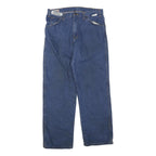 DICKIES Mens Blue Regular Fit Straight Leg Denim W32 L29 Zip Jeans Workwear