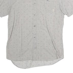 VANS Mens Grey & Black Shirt L Cotton Button Collar Casual Summer Shirt