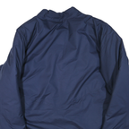 NIKE Mens Navy Blue Kenston Soccer Jacket L Polyester Blend Plain Zip Sportswear