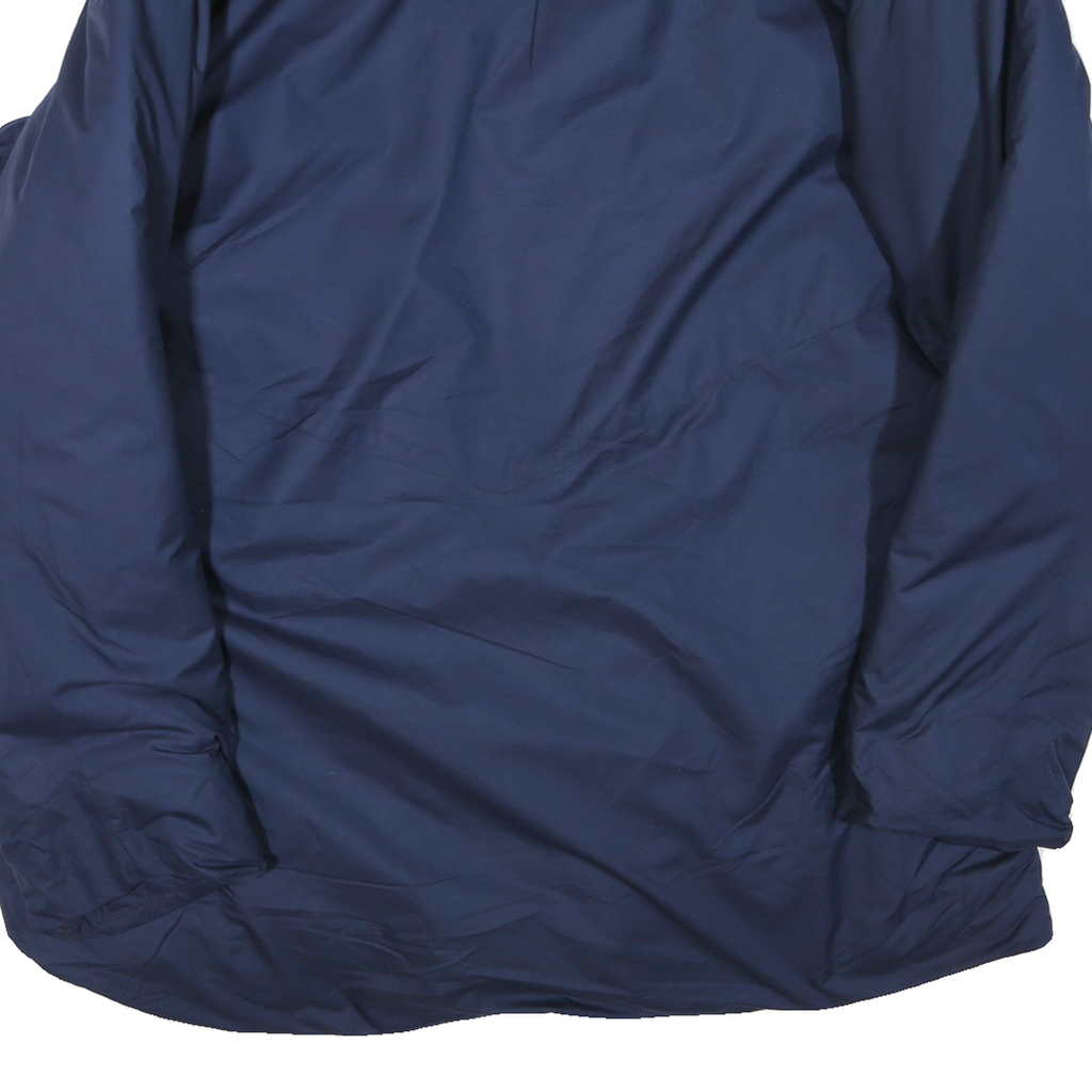 NIKE Mens Navy Blue Kenston Soccer Jacket L Polyester Blend Plain Zip Sportswear