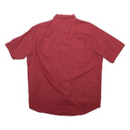 WRANGLER Mens Plain Shirt Red L