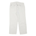 RALPH LAUREN POLO JEANS COMPANY Mens Cotton Blend White Regular Fit Straight Leg