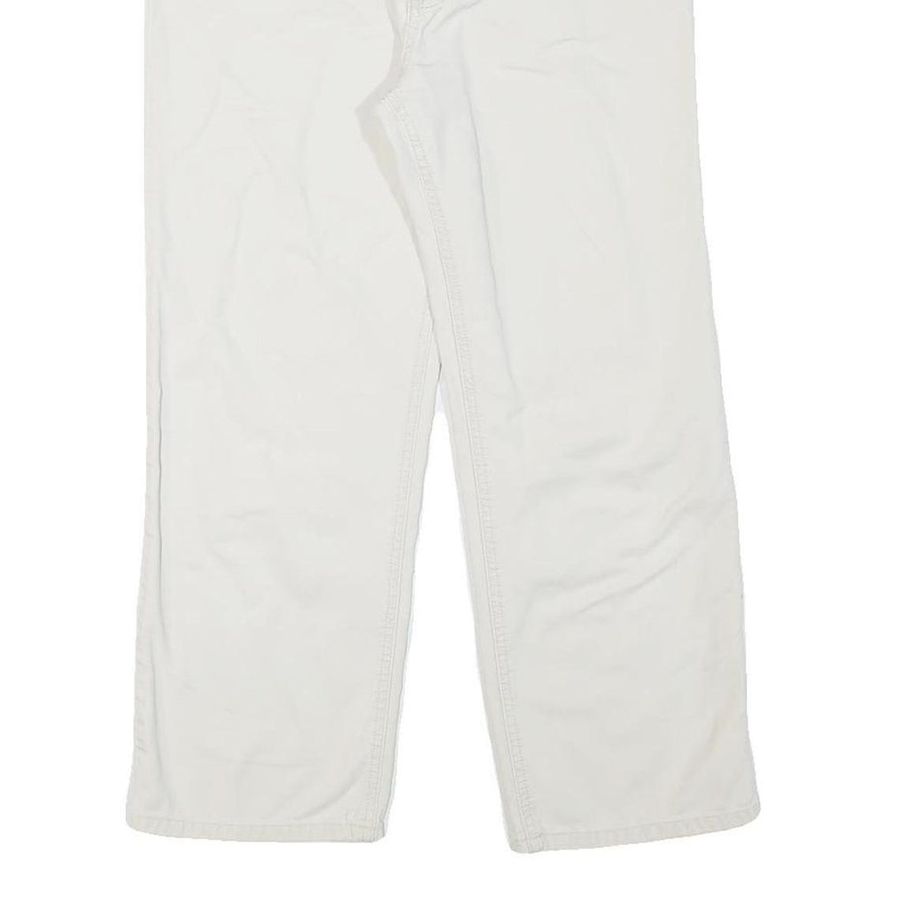 RALPH LAUREN POLO JEANS COMPANY Mens Cotton Blend White Regular Fit Straight Leg