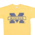 STREET WISE Womens Yellow Michigan Graphic T-Shirt L Short Sleeve Crew Neck