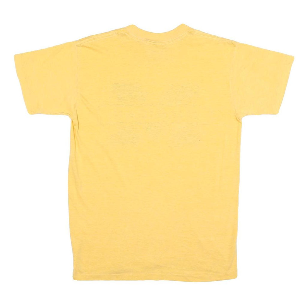 STREET WISE Womens Yellow Michigan Graphic T-Shirt L Short Sleeve Crew Neck