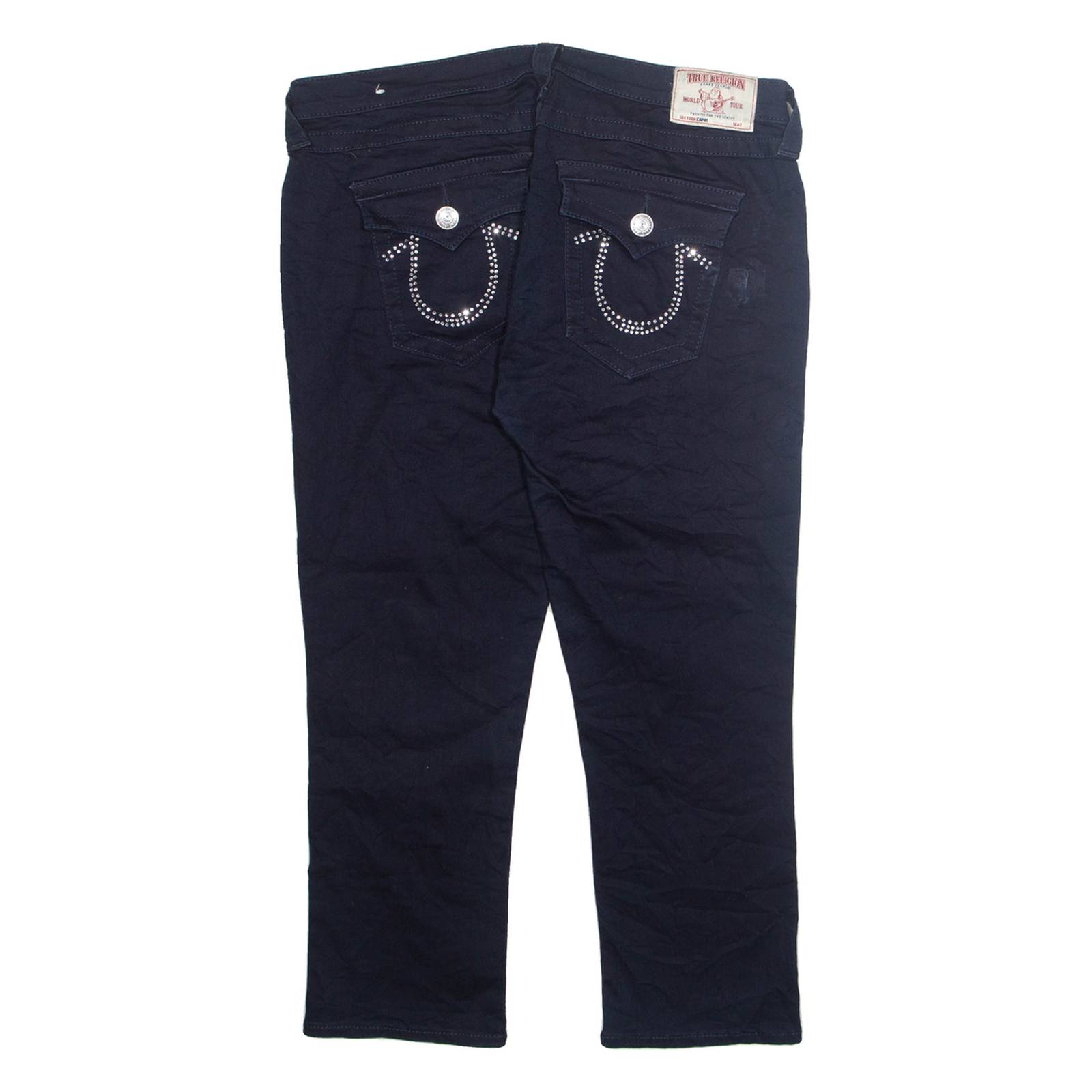 TRUE RELIGION Womens Jeans Blue Regular Tapered W33 L24