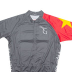FORZ Cycling Mens Jersey Grey 1/4 Zip L