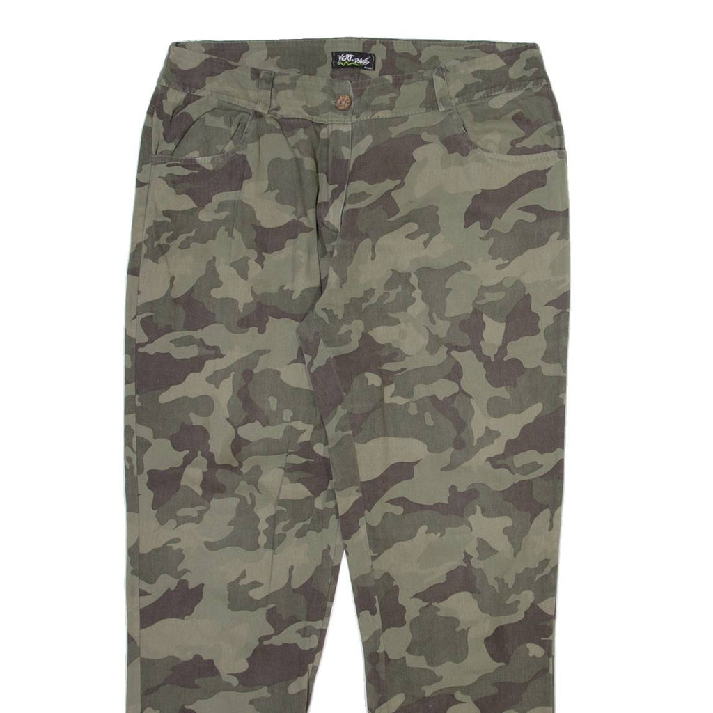 VERT DE RANGE Camo Womens Trousers Green Relaxed Tapered W32 L29