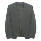 THEORY Womens Black Jacket S Cotton Blend Plain Minimalist Workwear