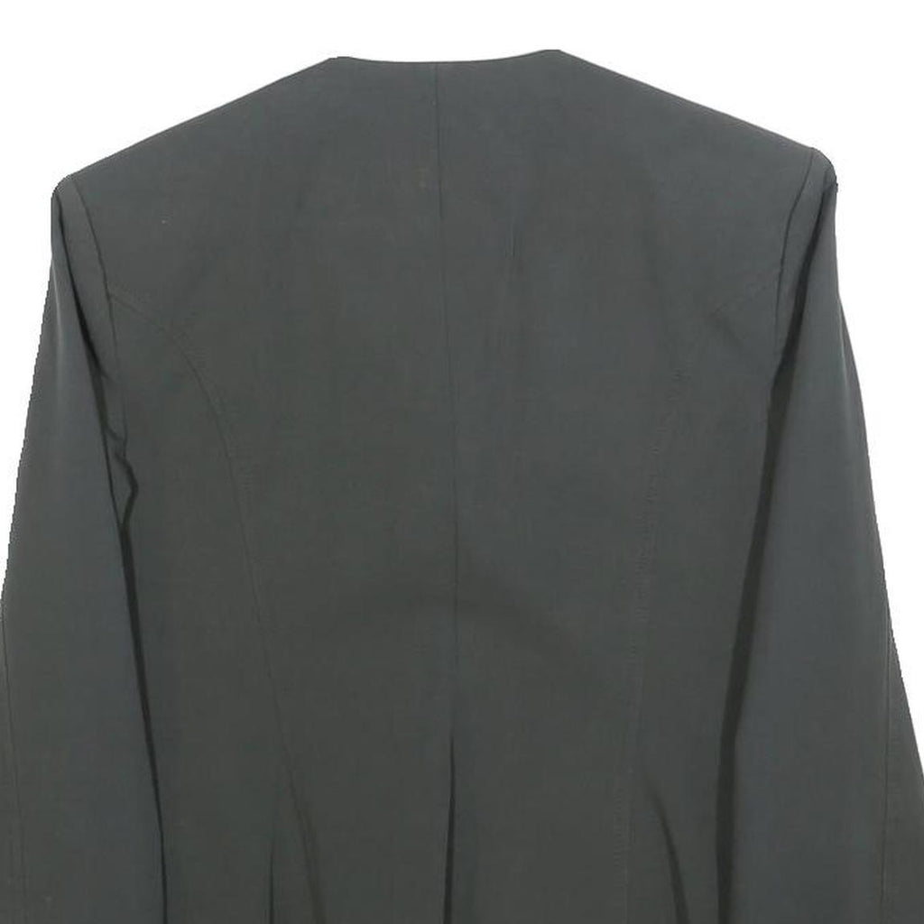 THEORY Womens Black Jacket S Cotton Blend Plain Minimalist Workwear