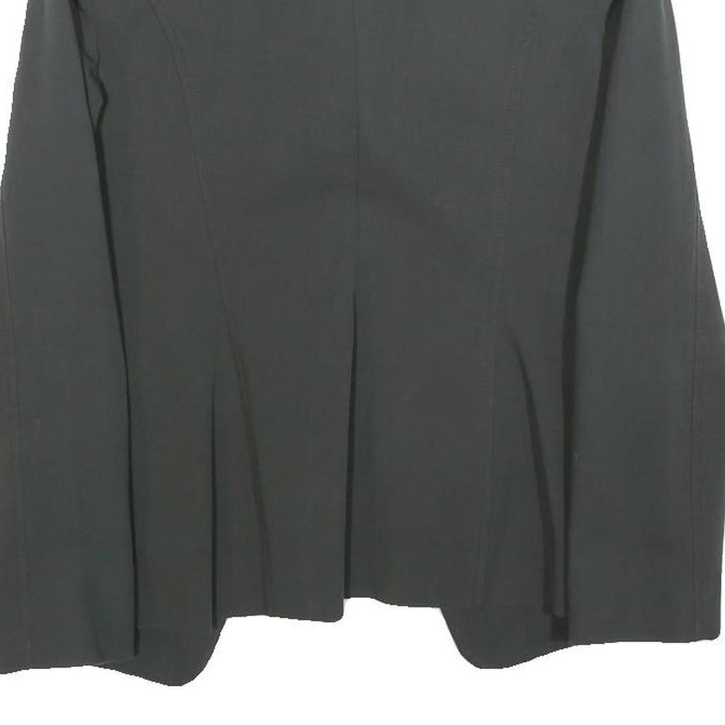 THEORY Womens Black Jacket S Cotton Blend Plain Minimalist Workwear