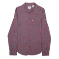 LEVI'S Womens Red & Blue Checked Shirt XS Long Sleeve Cotton Blend Classic