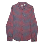 LEVI'S Womens Red & Blue Checked Shirt XS Long Sleeve Cotton Blend Classic