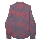 LEVI'S Womens Red & Blue Checked Shirt XS Long Sleeve Cotton Blend Classic