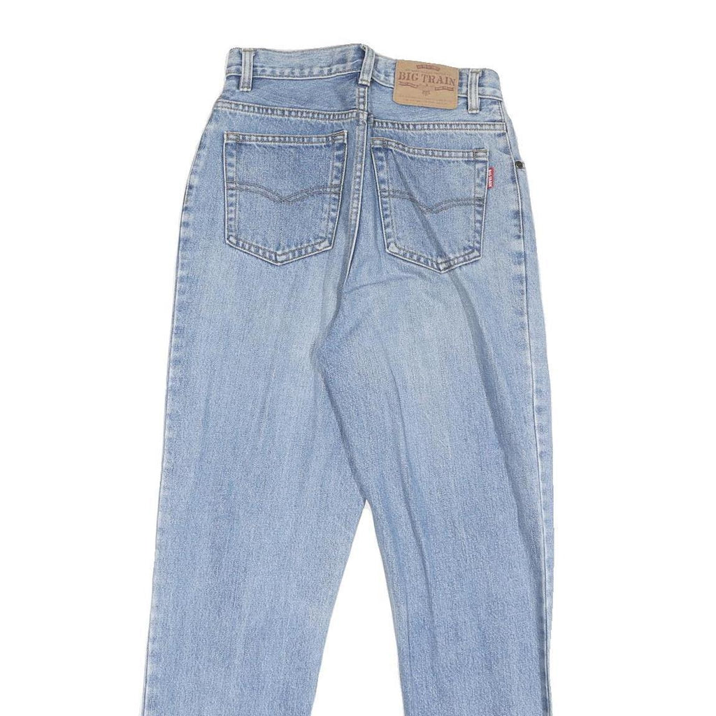 BIG TRAIN Mens Regular Fit Blue Denim Jeans W26 L29 Classic Zip Closure