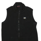 CAT Mens Black Workwear Jacket M Polyester Plain Zip Lightweight Comfortable