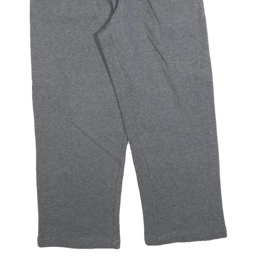 FILA Womens Joggers Grey L W32 L26 Classic Straight Cotton Blend Comfort Casual