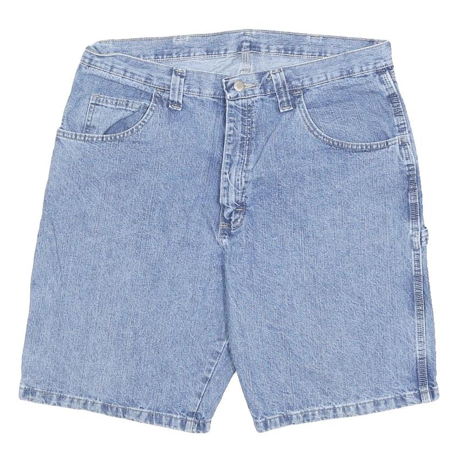 WRANGLER Mens Shorts Blue Casual L W36 Cotton Blend Regular Fit Utility