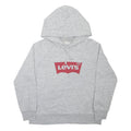 LEVI'S Mens Grey Hoodie M Cotton Blend Pullover Casual Drawstring
