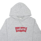 LEVI'S Mens Grey Hoodie M Cotton Blend Pullover Casual Drawstring