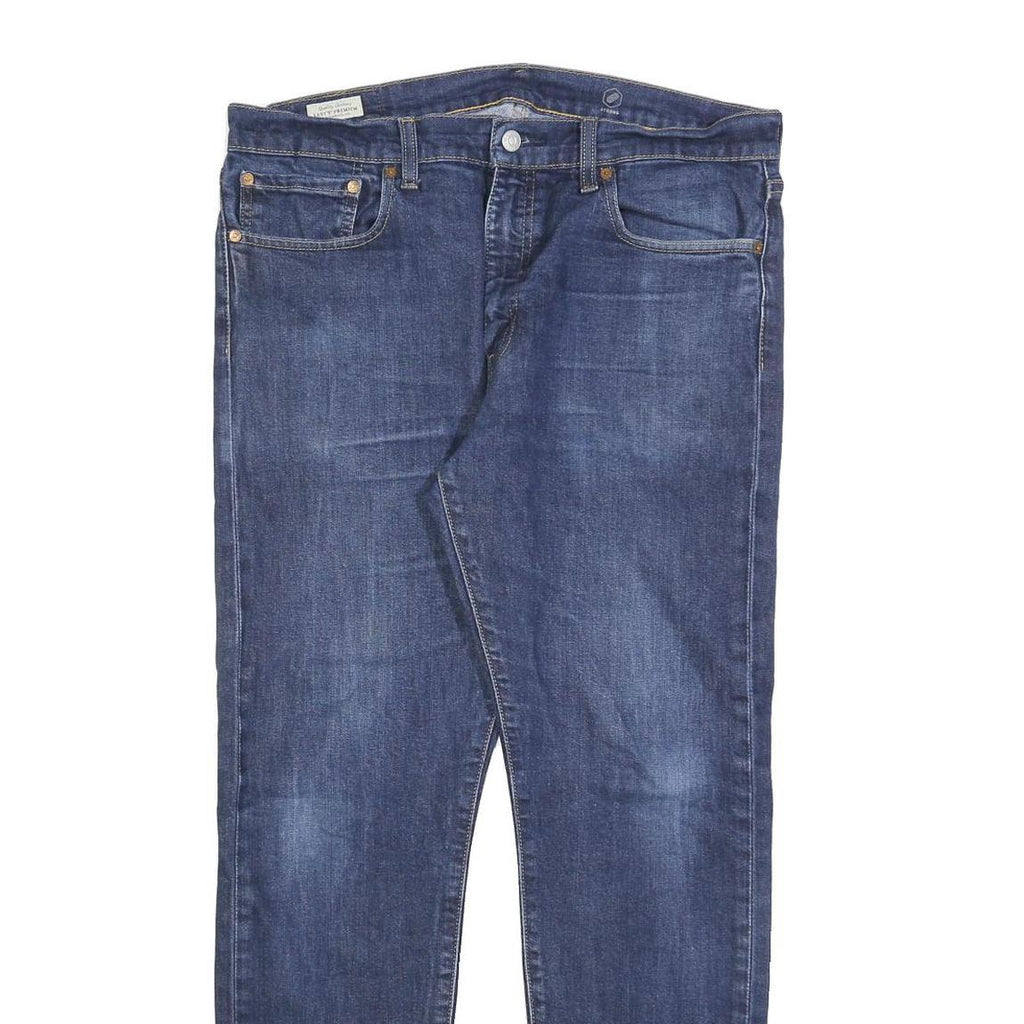 LEVI'S 512 BIG E Mens Jeans Blue Slim Skinny Denim Medium W36 L29 Zip Closure