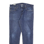 LEVI'S 512 BIG E Mens Jeans Blue Slim Skinny Denim Medium W36 L29 Zip Closure