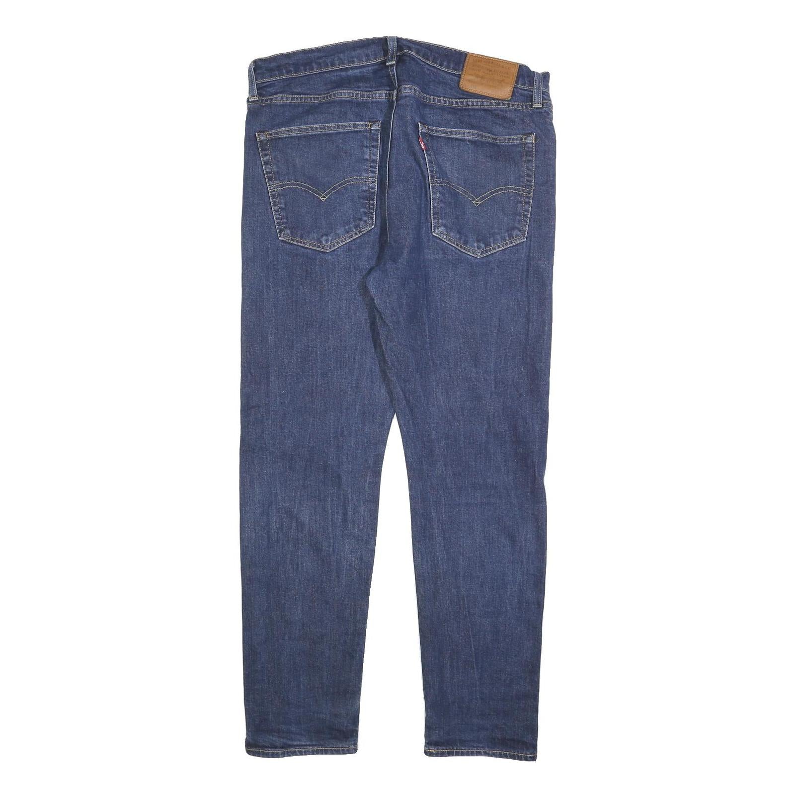 LEVI'S 512 BIG E Mens Jeans Blue Slim Skinny Denim Medium W36 L29 Zip Closure