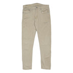 LEVI'S 512 Mens Jeans Beige Slim Skinny Denim Medium W32 L30 Stylish Zip