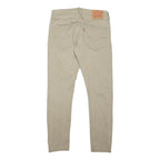 LEVI'S 512 Mens Jeans Beige Slim Skinny Denim Medium W32 L30 Stylish Zip