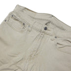 LEVI'S 512 Mens Jeans Beige Slim Skinny Denim Medium W32 L30 Stylish Zip