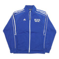 ADIDAS Mens Blue Zip Track Jacket M Polyester Blend Sport Basketball Casual