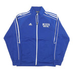 ADIDAS Mens Blue Zip Track Jacket M Polyester Blend Sport Basketball Casual