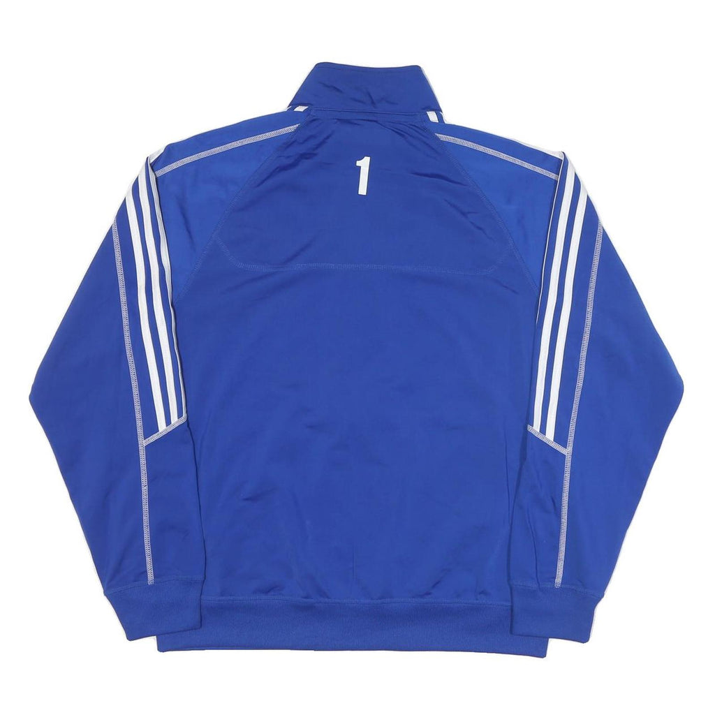 ADIDAS Mens Blue Zip Track Jacket M Polyester Blend Sport Basketball Casual